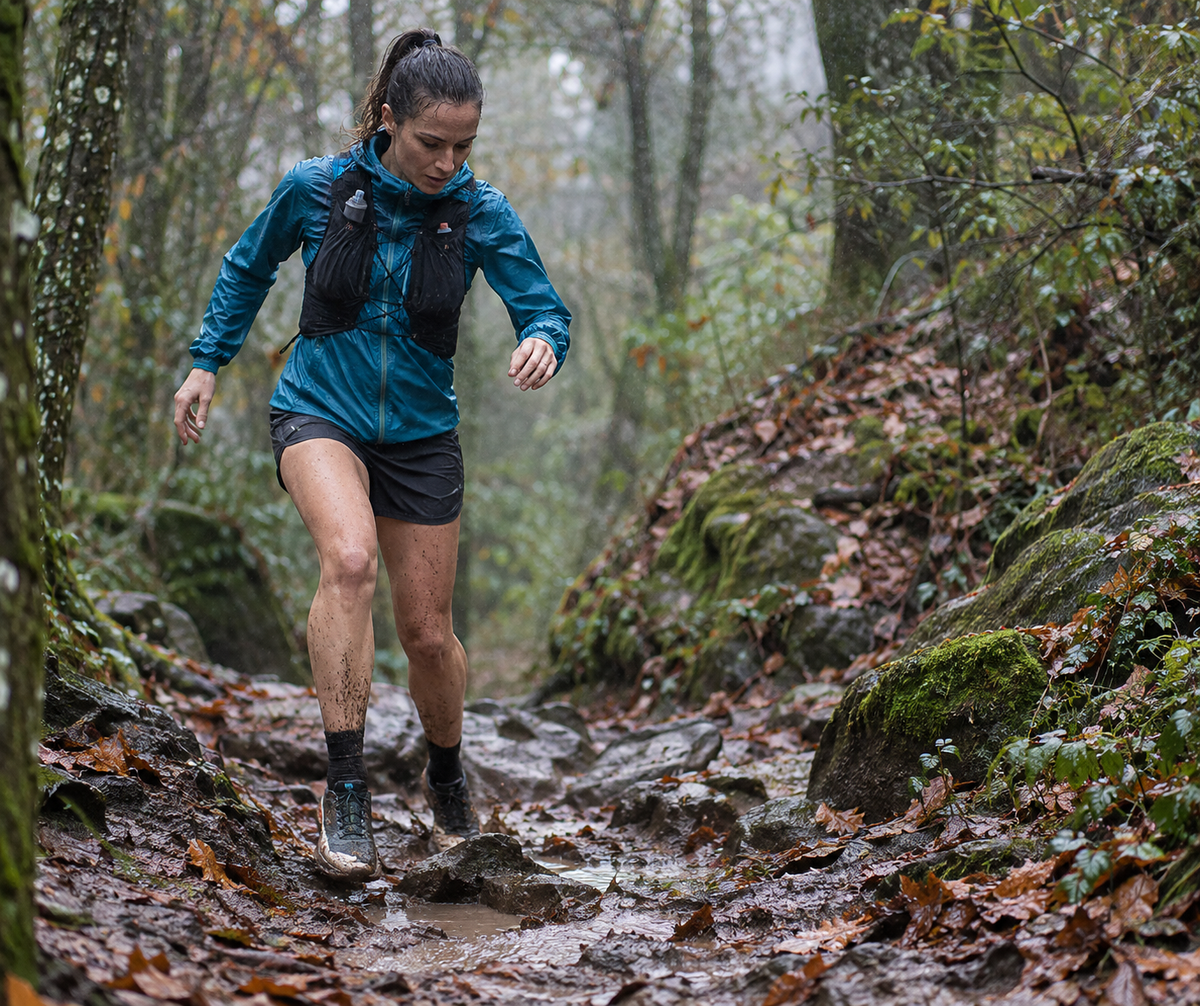 Cómo correr por barro y lluvia en trail