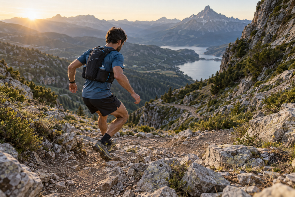 Cómo bajar en trail running con más control