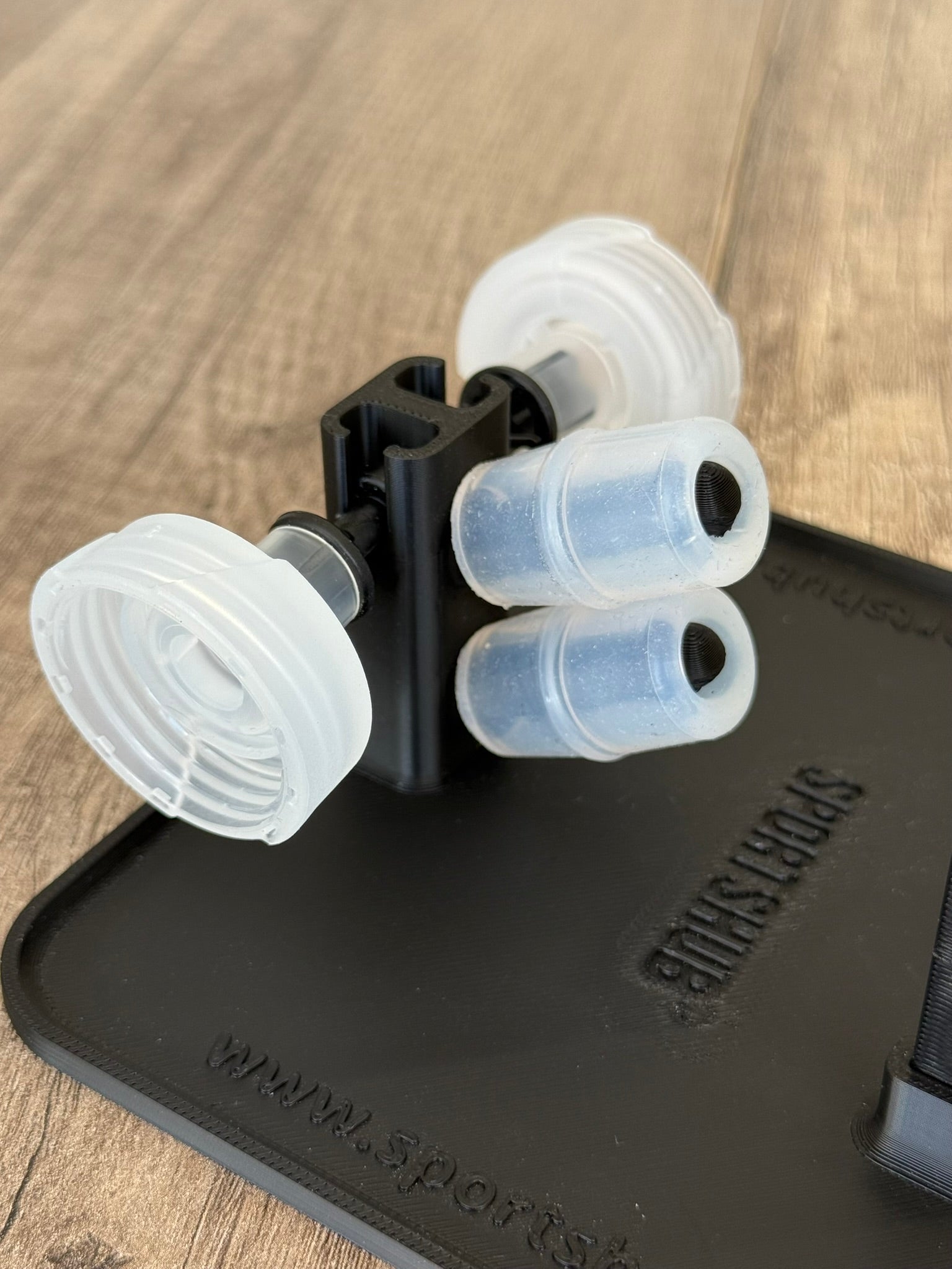 Secado de boquillas y tapones de soft flask