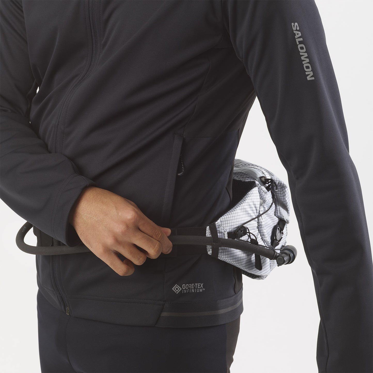 CROSS SEASON WAIST RACE FLAG WHITE BLACK